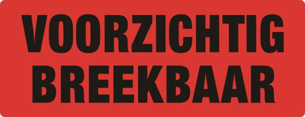 IEZZY - Warnschild vorsichtig zerbrechlich 500 Stück | 10 Stück