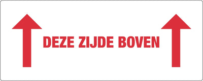 IEZZY -  Waarschuwingsetiket deze zijde boven 500 stuks
