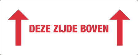 IEZZY -  Waarschuwingsetiket deze zijde boven 500 stuks