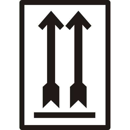IEZZY - Warnschild schwarzer Pfeil nach oben 500 Stück