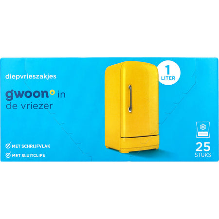 G'woon - Gefrierbeutel gwoon 25 x 1 Liter