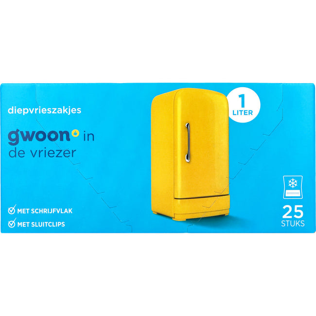 G'woon - Gefrierbeutel gwoon 25 x 1 Liter
