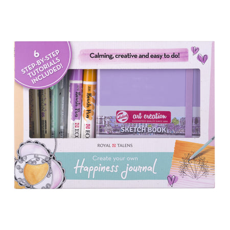 Talens - Journal Royal Set 8-teilig lila