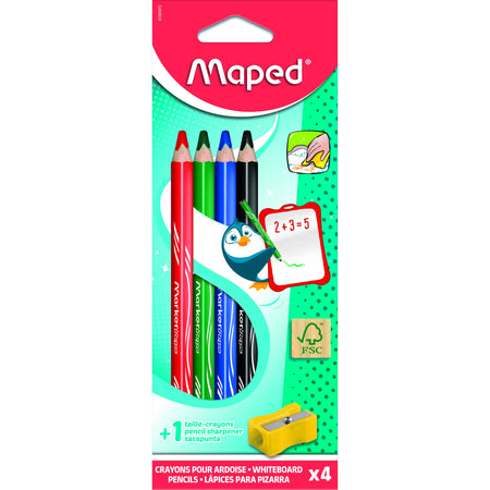 Maped – Whiteboard-Bleistiftmarker Peps-Set, 4 Farben