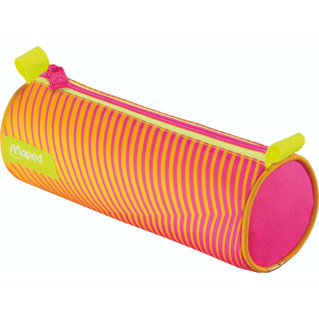 Maped - Federmäppchen neon rund orange pink