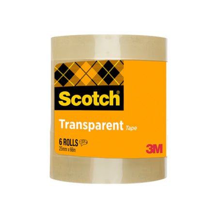 Scotch -  Plakband 508 25mmx66m transparant 6 rollen
