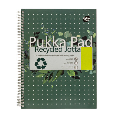 Pukka Block – College-Blockblock, Jotta, Recyc, A4-Linie, 110 Seiten | 3 Stück