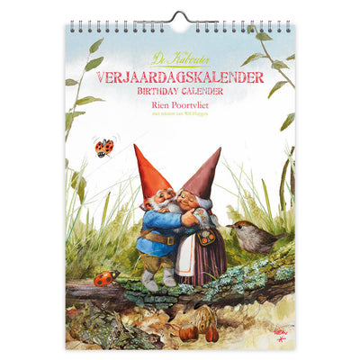 Comello -  Verjaardagskalender rien poortvliet kabouter a4 | 3 stuks