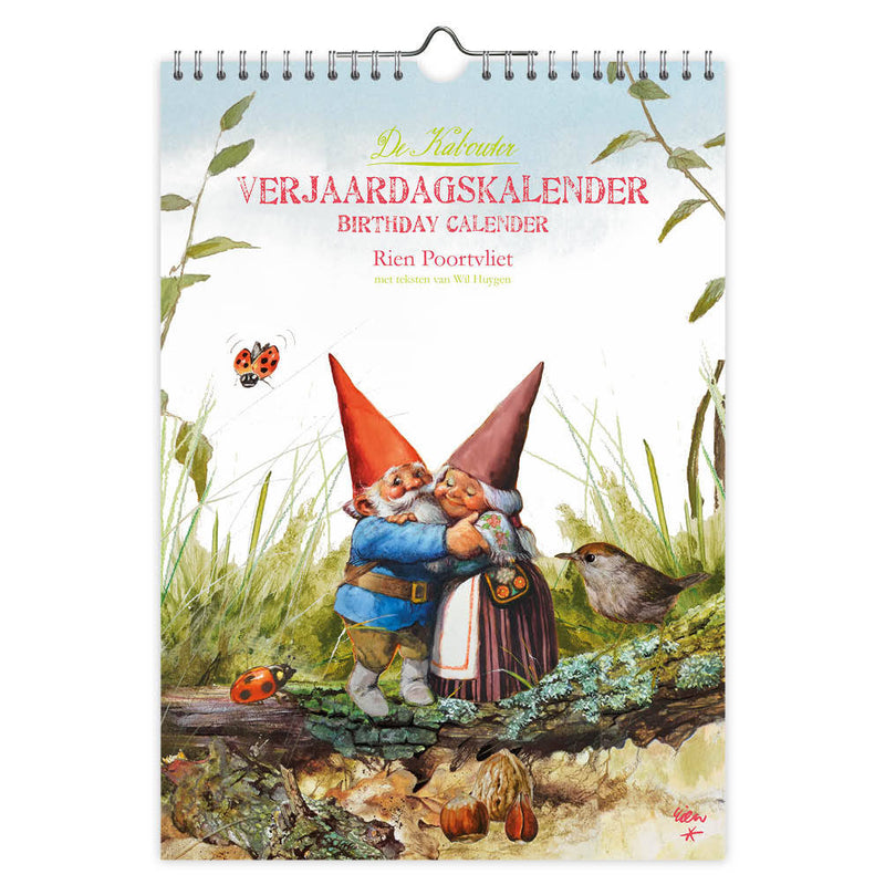 Comello -  Verjaardagskalender rien poortvliet kabouter a4 | 3 stuks