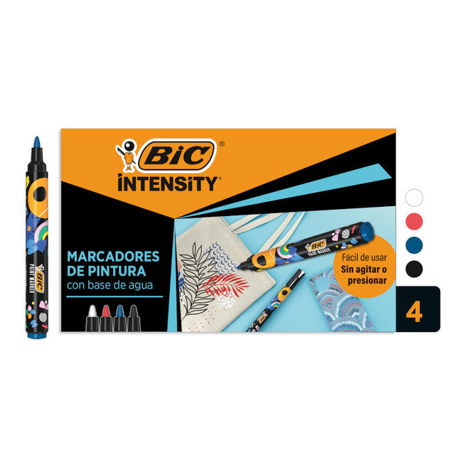 Bic - Farbmarker Intensität sortiert 4 Stück