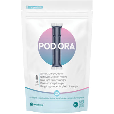 InnuScience - PodOra Glasreiniger-Pods, Packung mit 25 Stück