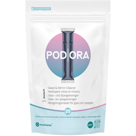 InnuScience - PodOra Glasreiniger-Pods, Packung mit 25 Stück