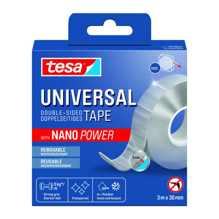 Tesa - Klebeband Nano Power doppelseitig 30mmx3m