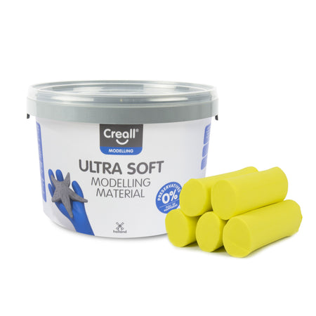 Creall - Clay Play-it ultraweiches leuchtendes Gelb 1100gr