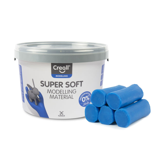 Creall - Ton superweich blau 1750 Gramm