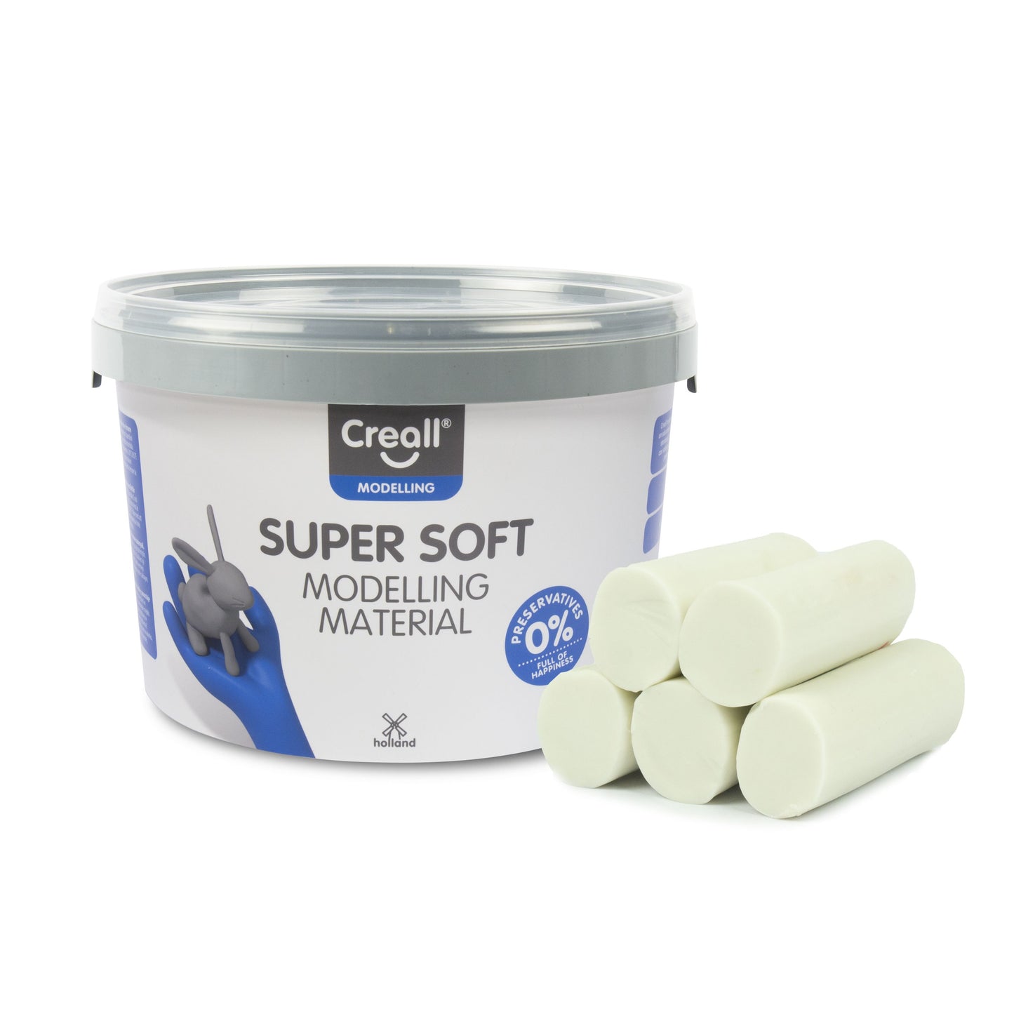 Creall - Clay supersoft weiß 1750 Gramm