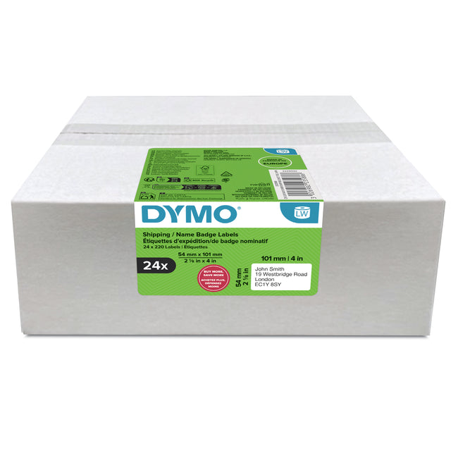 Dymo -  Etiket  labelwriter naamkaart 54x101 24st wit