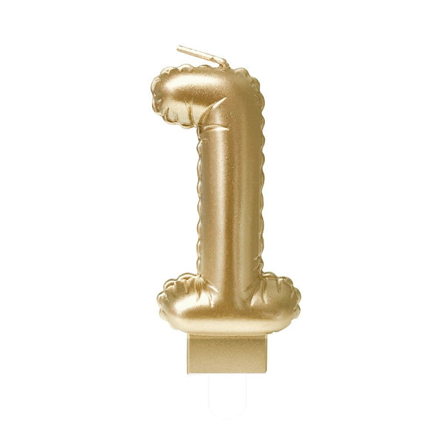 Bruna Büro - Folienballonkerze Gold 1
