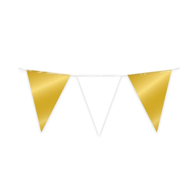 Bruna office - Partyflagge aus Folie Gold und Weiß
