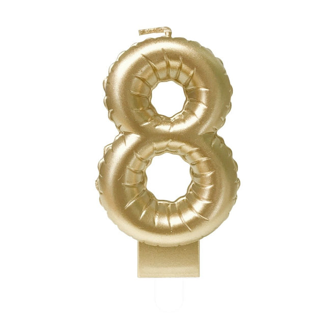 Bruna Büro - Folienballonkerze Gold 8