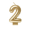 Bruna Büro - Folienballonkerze Gold 2 | 4 Stück