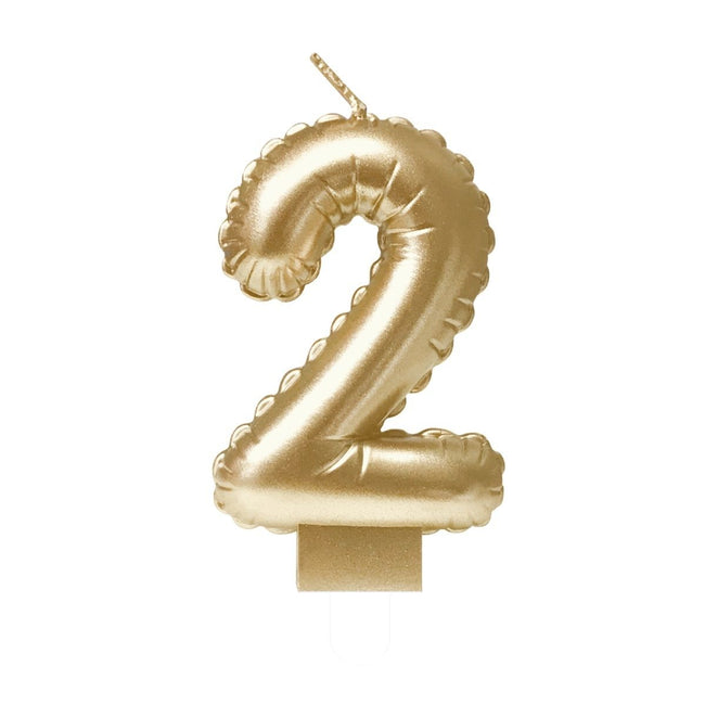 Bruna Büro - Folienballonkerze Gold 2