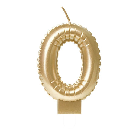 Bruna Büro - Folienballonkerze Gold 0 | 4 Stück