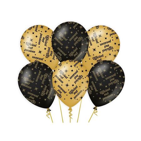 Bruna Büro – Edle Partyballons für den Ruhestand | 6 Stück