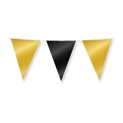 Bruna office - Partyfahnenfolie Gold und Schwarz