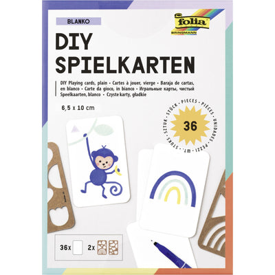 Folia Paper – Spielkarten Folia Blanko 6,5 x 10 cm, Packung mit 36 Stück
