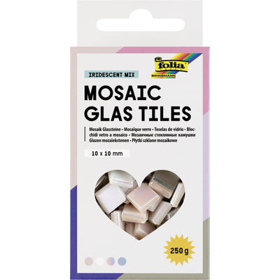 Folia Paper - Mosaiksteine ​​Folia 10x10mm Glas irisierend