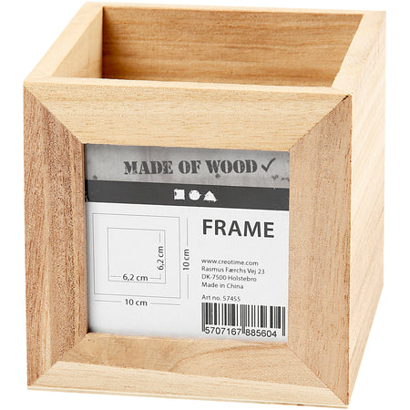 Creativ Company - Stiftebox 10x10x10cm Holz
