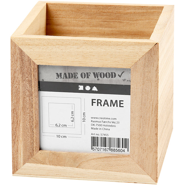 Creativ Company - Stiftebox 10x10x10cm Holz