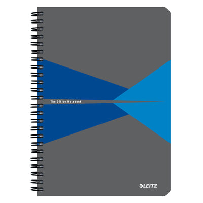 Leitz - Notizbuch Büro A5 Line 180 Seiten grau sw | 5 Stück