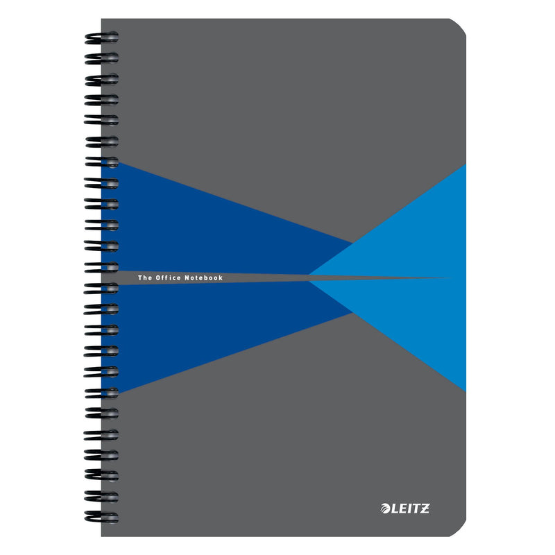Leitz - Notizbuch Büro A5 Line 180 Seiten grau sw | 5 Stück