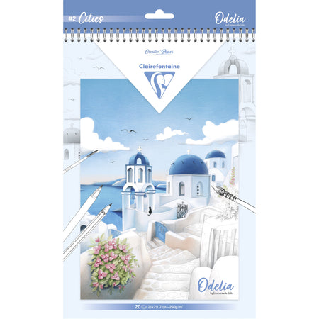 Clairefontaine - Malbuch odelia a4 Städte
