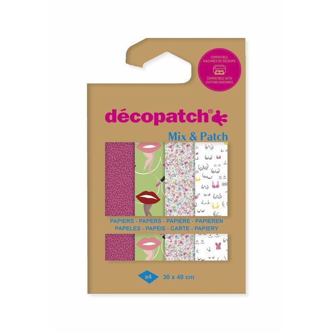 Décopatch - Hobbypapier 30x40cm 4v Ode an Frauen