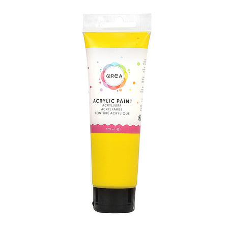 Qrea - Acrylfarbe 120 ml Primärgelb