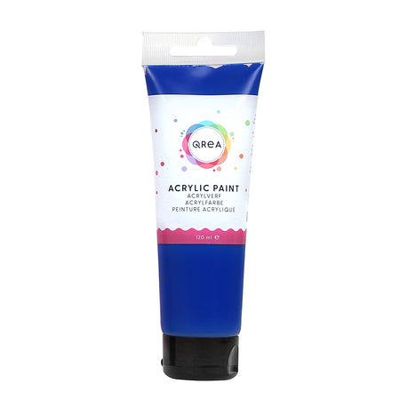 Qrea - Acrylfarbe 120 ml Phthaloblau | 6 Stück