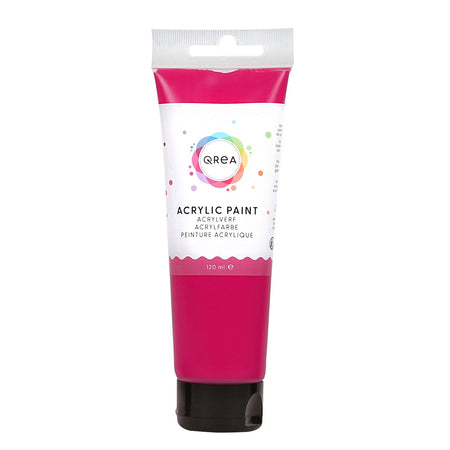 Qrea - Acrylfarbe 120 ml Magenta | 6 Stück