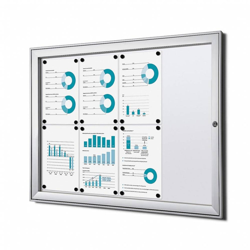 Quantore - Luxus-Anzeigetafel 8x A4 B1 zertifiziertes Silber