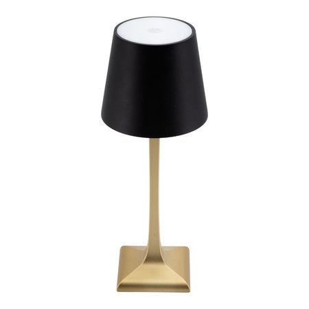 Securit - Tischleuchte Roma LED opl dimmbar schwarz-gold