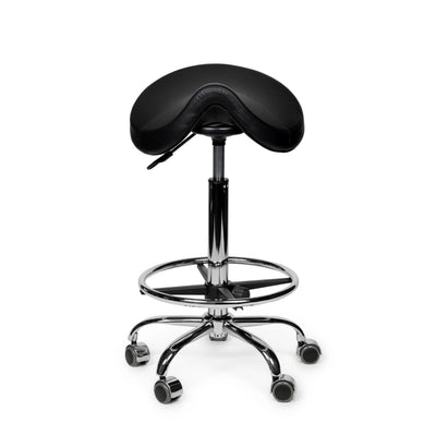 Büro - Sattelhocker schwarz Standard mit Fußring