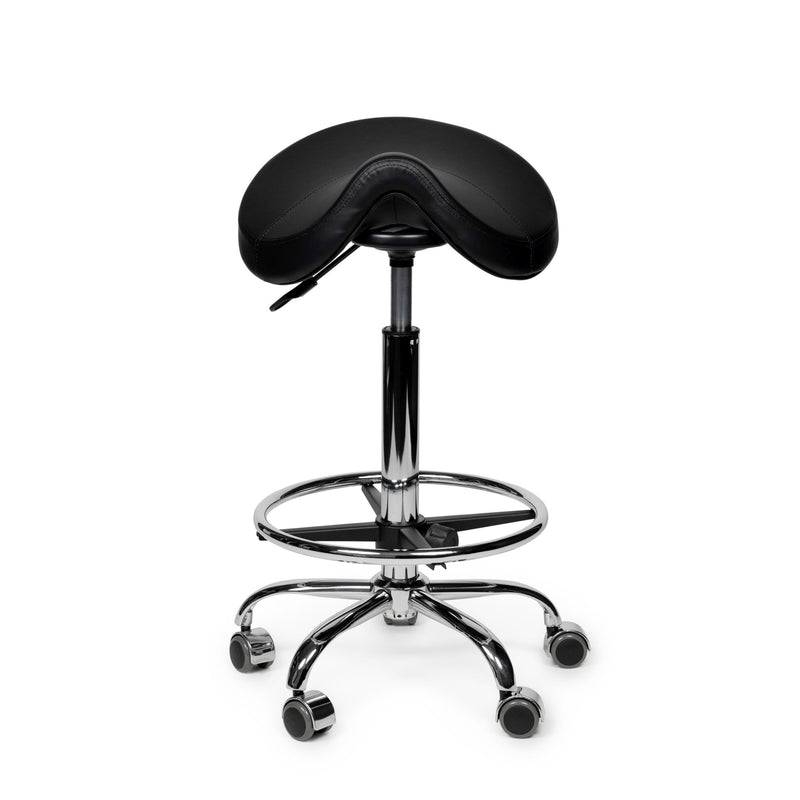 Büro - Sattelhocker schwarz Standard mit Fußring