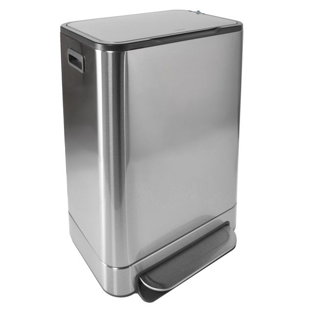 Desq - Treteimer 40 Liter Edelstahl silber