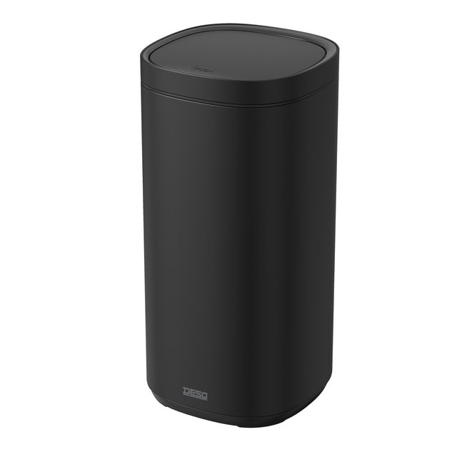 Desq - Abfallbehälter Touch 30 Liter Edelstahl schwarz