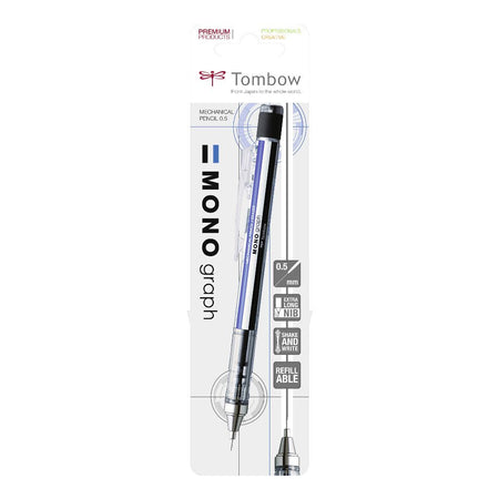 Tombow - Druckbleistift Monograph HB 0,5 mm | 6 Stück