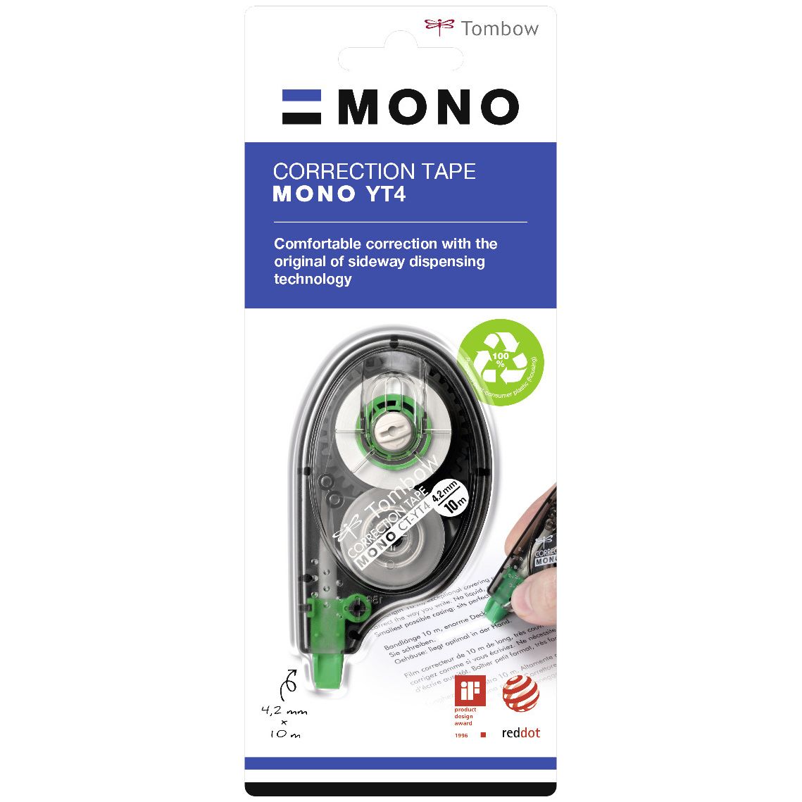 Tombow - Korrektur Mono seitlich 4,2mmx10m | 12 Stück