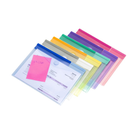 Tarifold-Kollektion - Umschlagtasche Djois Color Collection A5 horizontal sortiert | 6 Stück
