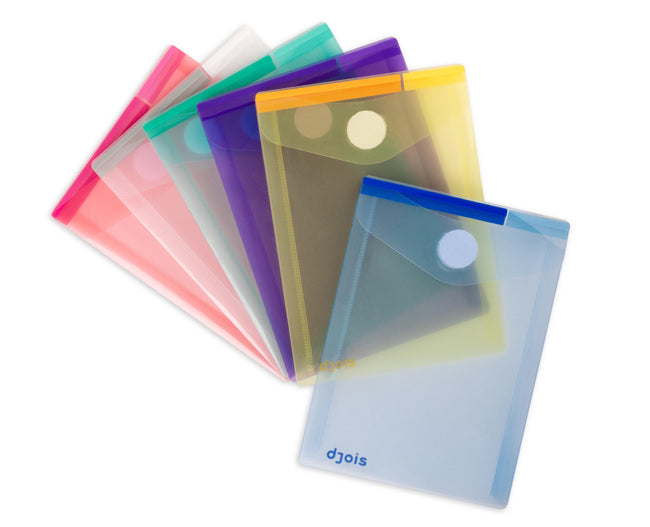 Tarifold-Kollektion – Umschlagtasche Djois Color Collection A6 vertikal sortiert